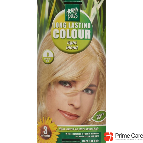 Henna Plus Long Last Color 8 Light Blonde buy online