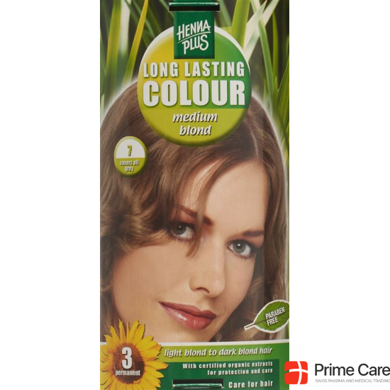 Henna Plus Long Last Color 7 Medium Blonde buy online