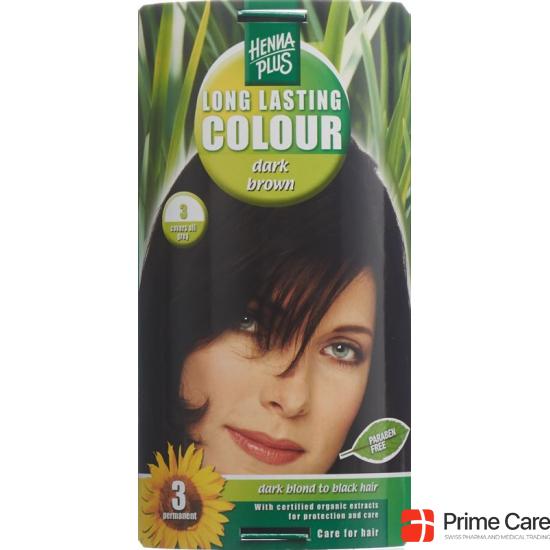 Henna Plus Long Last Color 3 Dark Brown buy online
