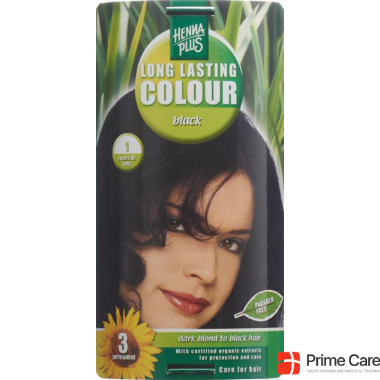 Henna Plus Long Last Color 1 Black buy online