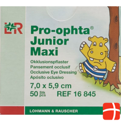 Pro-Ophta Junior Okklusionspflaster Maxi 7.0x5.9cm 50 Stück