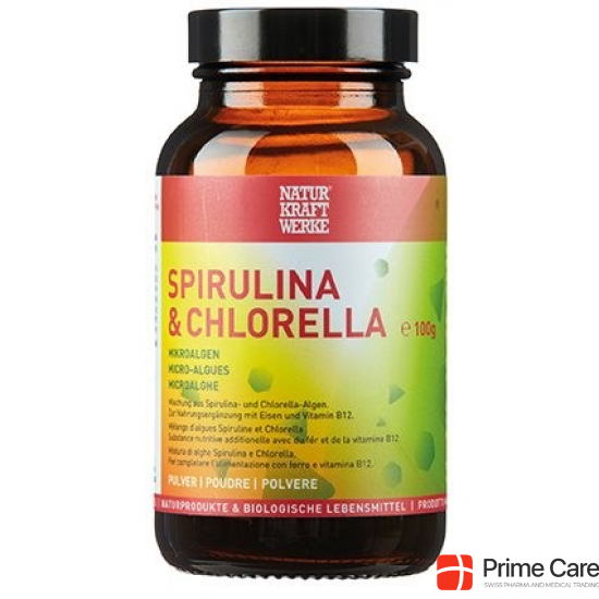 Spirulina & Chlorella Pulver 100g buy online