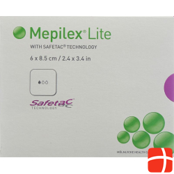 Mepilex Lite Absorptionsverb 6x8.5cm Silik 5 Stück