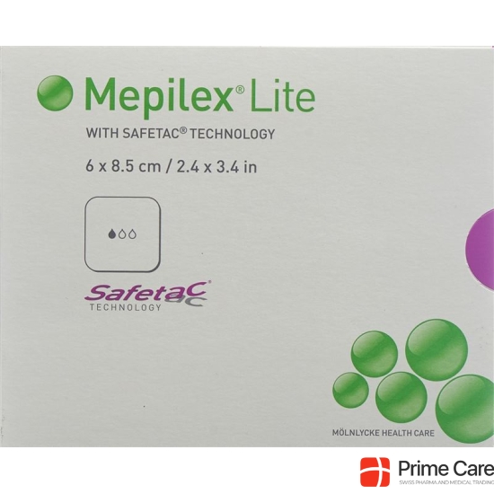 Mepilex Lite Absorptionsverb 6x8.5cm Silik 5 Stück buy online