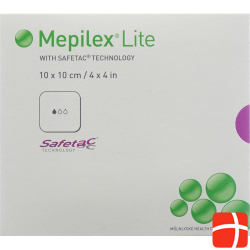 Mepilex Lite Absorptionsverb 10x10cm Silik 5 Stück