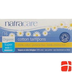 Natracare Tampons Super mit Applikator 16 Stück