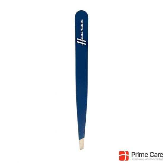 Hausmann tweezers diagonally blue buy online