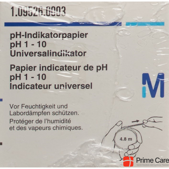 Merck Universal Indikator Papier Rolle pH 1-10 3 Stück buy online