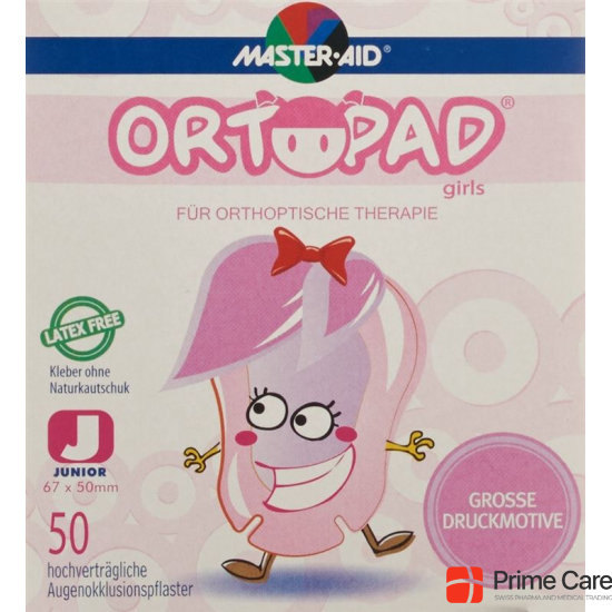 Ortopad Occlusionspflaster Juni Girls -2j 50 Stück buy online