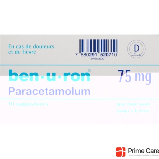 Ben-u-ron Zäpfchen 75mg Bebe Bis 6 Monate 10 Stück buy online