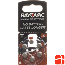 Rayovac Batterie Hörgerät 1.4V V312 6 Stück