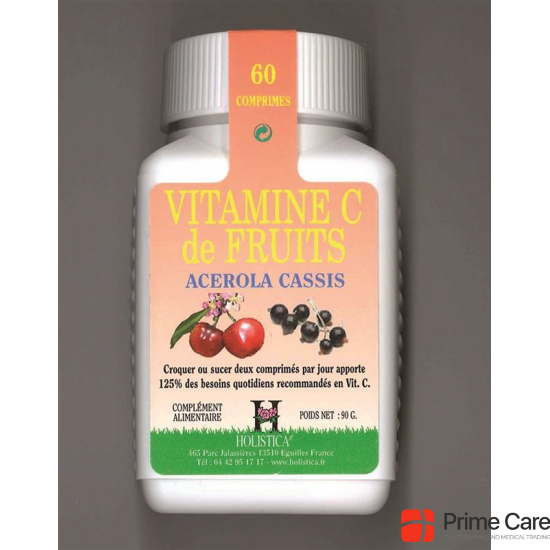 Holistica Vitamin C Acerola Tabletten 60 Stück buy online