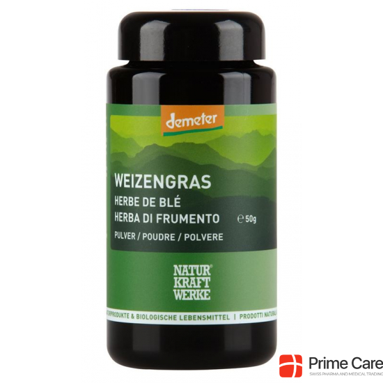 Naturkraftwerke Weizengras Pulver Demeter 50g buy online