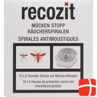 Recozit Mücken Stopp Räucherspirale 5x 2 Stück