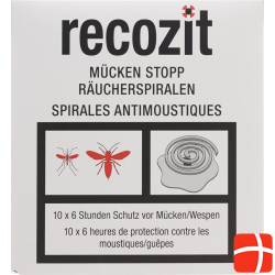 Recozit Mücken Stopp Räucherspirale 5x 2 Stück