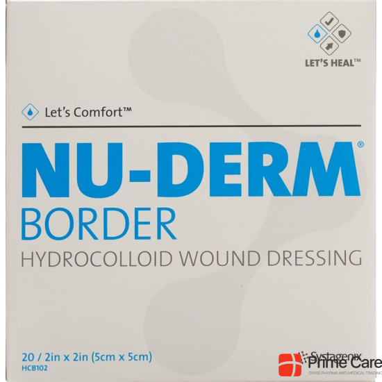 Let’s Comfort Nu-Derm Border Hydrokolloidverband 5x5cm 20 Stück buy online