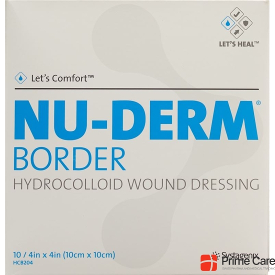 Let’s Comfort Nu-Derm Border Hydrokolloidverband 10x10cm 10 Stück buy online