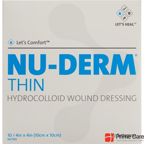 Let’s Comfort Nu-Derm Thin Hydrokolloidverband 10x10cm 10 Stück buy online