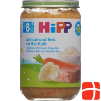 Hipp Gemüse U Reis M Kalbfleisch 8m Bio Glas 220