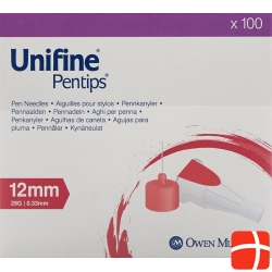 UNIFINE Pentips needles 29G 0.33x12mm 100 pcs