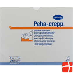 Peha Crepp S Kreppbinde 4mx8cm Weiss 20 Stück