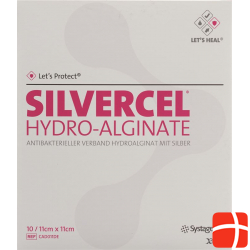 Let’s Protect Silvercel Hydroalginat Wundverband 11x11cm 10 Stück