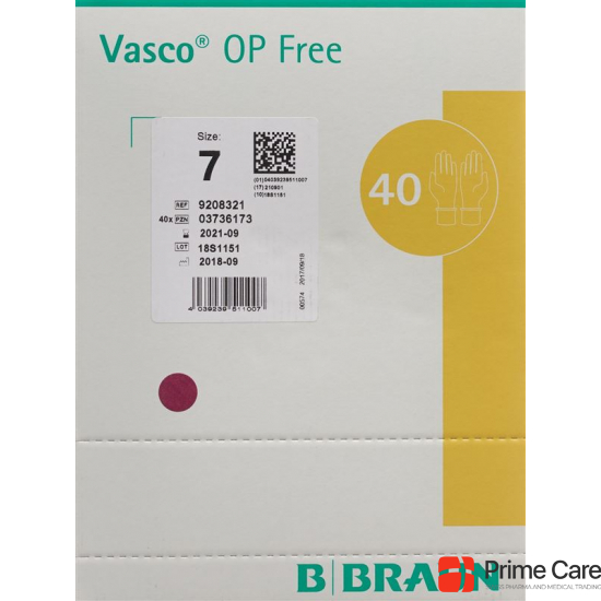 Vasco OP Free Handschuhe Grösse 7.0 40 Paar buy online