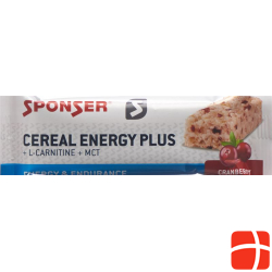 Sponser Energy Plus Bar Cranberry 40g