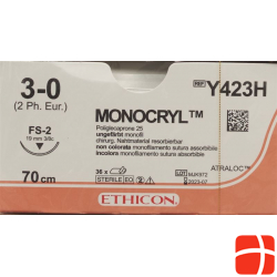 Monocryl 70cm Ungefaerbt 3-0 Fs-2 36 Stück Y423h