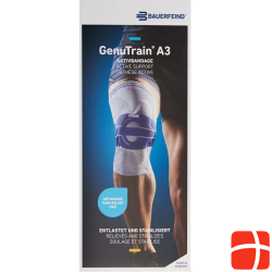 Bauerfeind GenuTrain A3 Aktivbandage Knie Grösse 1 Rechts Titan