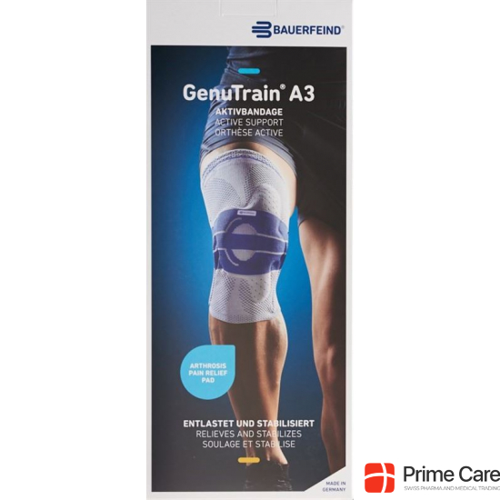 Bauerfeind GenuTrain A3 Aktivbandage Knie Grösse 1 Rechts Titan buy online