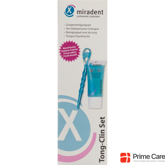 Miradent Tong-Clin Set 50ml Gel + Tongue Cleaner buy online