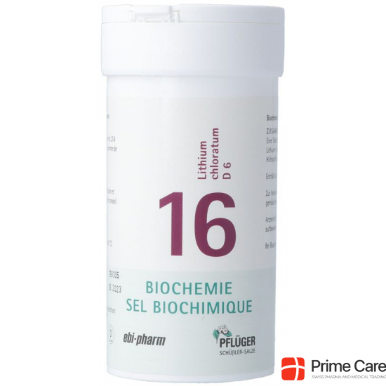 Pflueger Schüssler Nr. 16 Lit Chlor Tabletten D 6 100g buy online