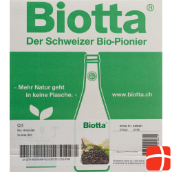 Biotta Bio Holunder 6 Flasche 5dl