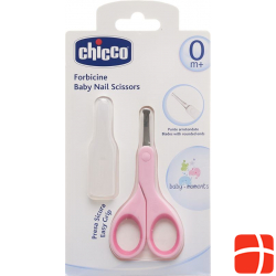 Chicco baby scissors with pink protective cap