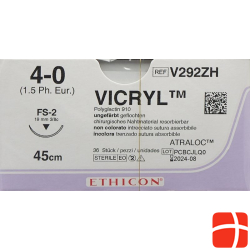 Vicryl 45cm Ungefaerbt 4-0 Fs-2 36 Stück