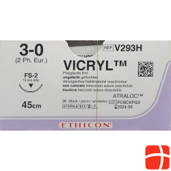 Vicryl 45cm Ungefaerbt 3-0 Fs-2 36 Stück