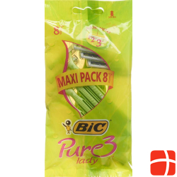 Bic Pure 3 Lady 3-klingenrasierer Frauen Beutel 8 Stück