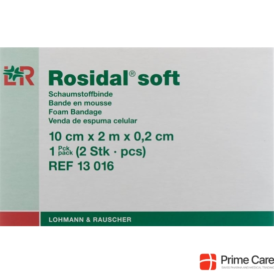 Rosidal Soft Schaumstoffbind 2.0mx10cmx0.2cm 2 Stück buy online