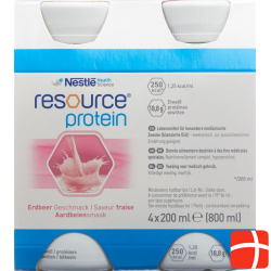 Resource Protein Erdbeer 4x 200ml