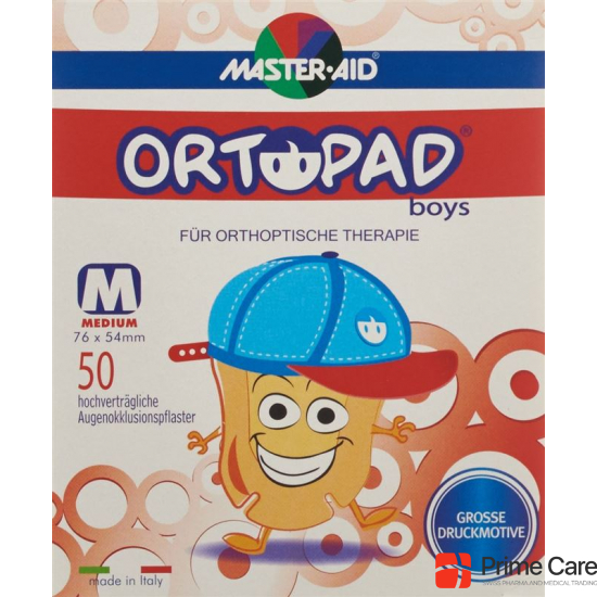 Ortopad Occlusionspflast Medium Boys 2-4j 50 Stück buy online