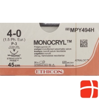 Monocryl 45cm Ungefaerbt 4-0 P-3 Multip 36 Stück