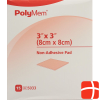Polymem Wundverband 8x8cm Non Adhesive Steril 15 X