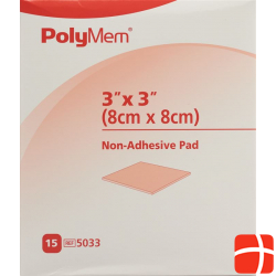 Polymem Wundverband 8x8cm Non Adhesive Steril 15 X
