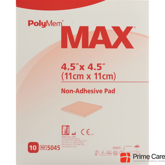 Polymem Max Superabsorber 11x11cm Non Adh St 10 X buy online