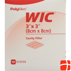 Polymem Wic Wundfueller 8x8cm Steril 10 X