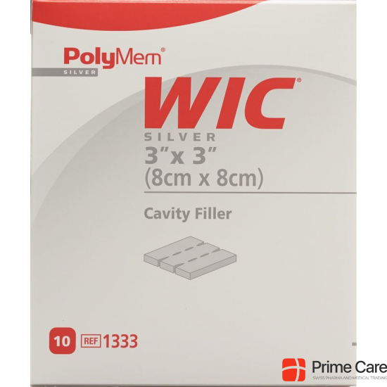 Polymem Wic Silver Wundfueller 8x8cm Steril 10 X buy online