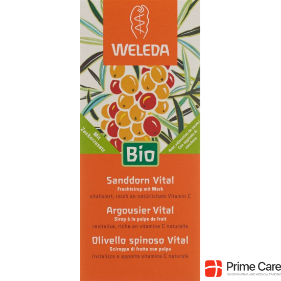 Weleda Sanddorn Vital Sirup Flasche 250ml buy online