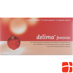 Delima Feminine vaginal suppository 15 pieces