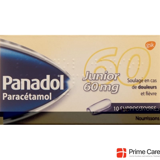 Panadol Junior Zäpfchen 60mg 10 Stück buy online